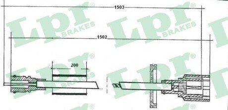 LINKA SZYBK. RENAULT TRAFIC 81- LPR C0053SP