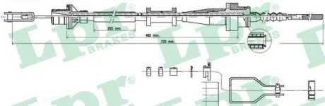 Трос сцепления LPR C0116C