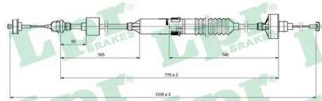 Тросик сцепления LPR C0260C