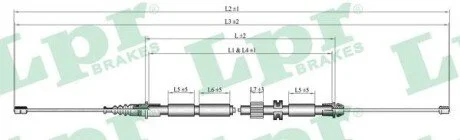Трос ручного тормоза LPR C0263B