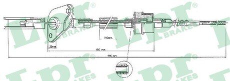 LINKA SPRZ. FIAT PANDA 1,1-1,2 03- LPR C0423C