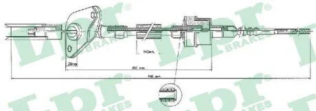 LINKA SPRZ. FIAT PANDA 1,1-1,2 03- LPR C0423C