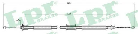 Трос ручного гальма LPR C0521B