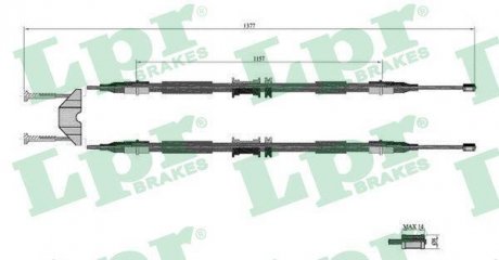 Трос ручного гальма LPR C0595B