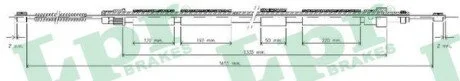 Трос ручного гальма LPR C0618B