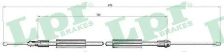 Трос ручного гальма LPR C0735B