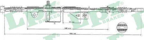 LINKA HAM. NISSAN PRIMERA (P11)/PRIMERA HATCHBACK (P11)/PRIMERA TRAVELL LPR C1052B