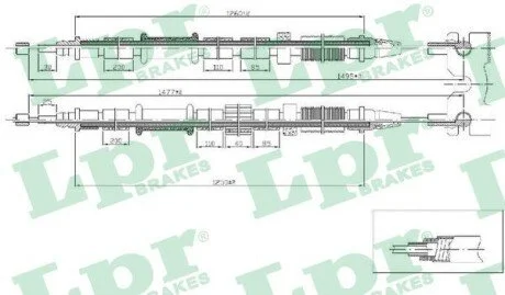 LINKA HAM. OPEL CORSA D/CORSA D VAN,VAUXHALL CORSA MK III (D) (L_8) LPR C1674B (фото 1)