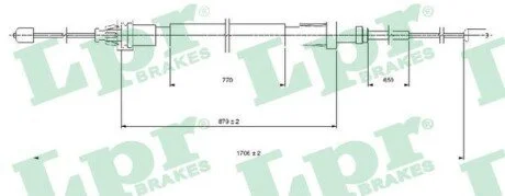 LINKA HAM. CITROEN C3 II/DS3/DS3 CONVERTIBLE LPR C1686B