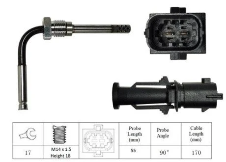 Датчик температуры выхлопных газов LUCAS LGS6087