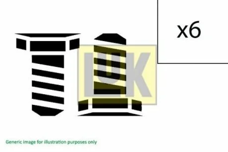 Маховик, монтажний комплект LuK 411 0236 10