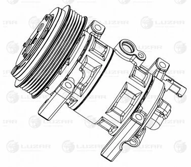 Компресор кондиціонера 1117-19/2170-72 (тип Panasonic) LUZAR LCAC 01272