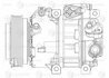 Компрессор кондиционера для а/м Hyundai Santa Fe II (06-) 2.2CRDi LUZAR LCAC 08B2 (фото 3)
