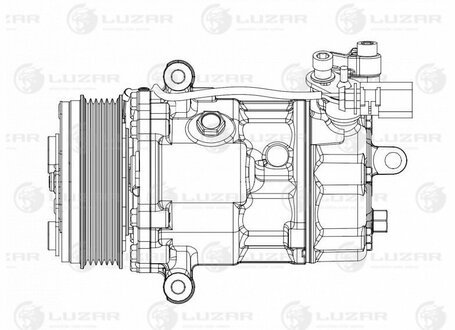 Компрессор кондиционера для а/м VW Polo Sedan (15-) 1.6i [CWVA] (LCAC 1852) Luza LUZAR LCAC1852 (фото 1)