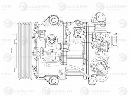 Компрессор кондиционера для а/м Toyota RAV 4 (13-) 2.0i [3ZRFE] (LCAC 1940) Luza LUZAR LCAC1940 (фото 1)