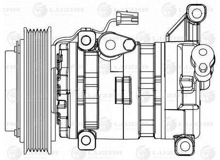 Компресор кондиціонера для а/м Mazda 3 (BL) (09-) 1.6i LUZAR LCAC 2549 (фото 1)
