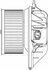 Електровентилятор обігрівача для а/м Renault Megane/Scenic I (95-) (A/C+) LUZAR LFh 0942 (фото 3)