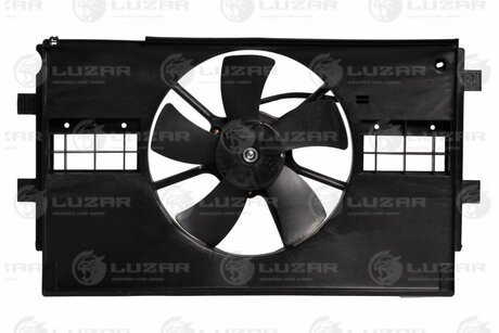 Е/вентилятор охолодження з кожухом Mitsubishi Lancer X (07-) 1.5i/1.6i LUZAR LFK 1115
