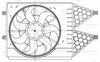 Електровентилятор охолодження з кожухом для а/м VW Polo (10-)/(20-)Skoda Rapid (12-)/(20-) LUZAR LFK 1853 (фото 3)
