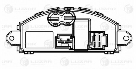 Резистор электровентилятора отопителя для а/м Skoda Octavia A7 (13-)/VW Golf VII (12-)/Tiguan (16-) LUZAR LFR 1820 (фото 1)