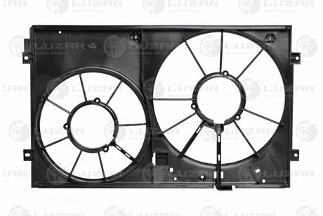Диффузор радиатора (только кожух) Skoda Octavia A5/VW Golf V (03-) (Brose) LUZAR LFS 18K2 (фото 1)