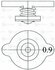Крышка радиатора для а/м Lada/Toyota/Honda/Mazda/Nissan 0.9 bar (большой клапан) LUZAR LL 1901 (фото 3)