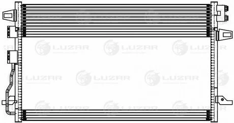 Радіатор кондиціонера для а/м Dodge Caravan (01-)/Chrysler Voyager (01-) 2.4i/3. LUZAR LRAC0308