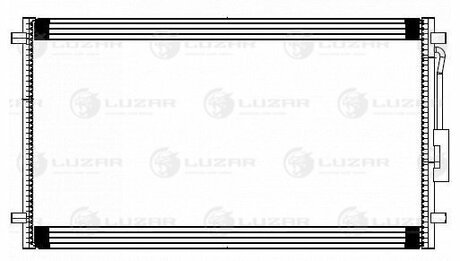 Радиатор кондиционера для а/м Dodge Caravan (01-)/Chrysler Voyager (01-) LUZAR LRAC 0348