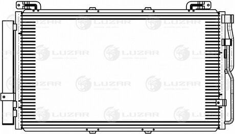 Радіатор кондиціонера для а/м Hyundai Matrix (01-) LUZAR LRAC 0817