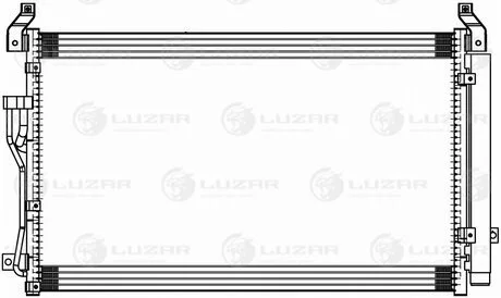Радиатор кондиционера для а/м Hyundai iX55 (08- LUZAR LRAC 0865