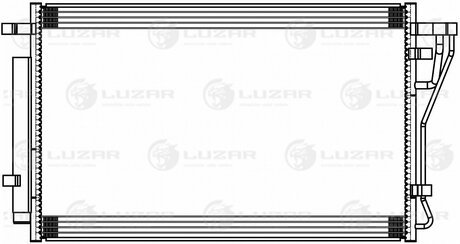 Радиатор кондиционера для а/м Kia K5 (20-) 2.0i/2.5i LUZAR LRAC 0880 (фото 1)