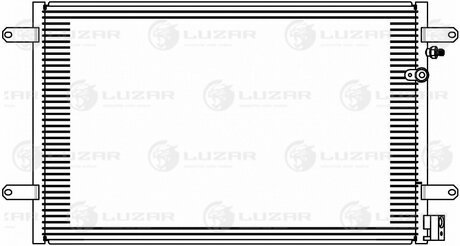 Радиатор кондиционера для а/м Audi A6 (C6) (04-) M/A (LRAC 1821) LUZAR LRAC1821 (фото 1)
