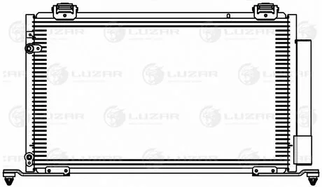 Радиатор кондиционера для а/м Toyota Avensis (03-) 2.0i/2.4i M/A LUZAR LRAC 1908