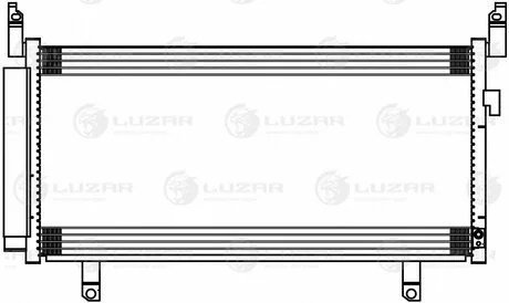 Радиатор кондиционера для а/м Subaru Forester IV (12-) 2.0i/2.5i M/A LUZAR LRAC 2214