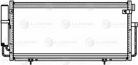 Радиатор кондиционера для а/м Subaru Impreza II (00-) (LRAC 2221) LUZAR LRAC2221