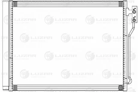 Радиатор кондиционера для а/м BMW 5 (F10) (09-) 2.0i M/A LUZAR LRAC 2626