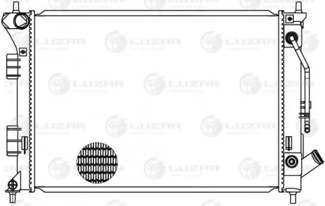 Радиатор охлаждения CEED (12-)/Soul (08-)/i30 (11-)/Elantra (11-) AT (552*388*16 LUZAR LRC0817