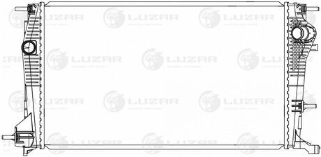 Радіатор охолодження для а/м Renault Megane III (08-)/Fluence (08-) 1.9D/2.0i M/A (650*378*26) LUZAR LRc 0904 (фото 1)