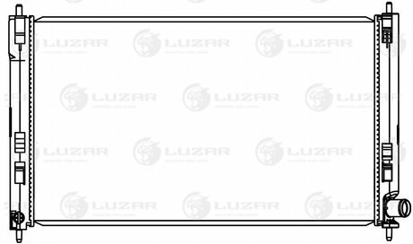 Радіатор охолодження для а/м Mitsubishi Outlander II (07-)/Lancer X (07-) 2.0T/3.0i M/A LUZAR LRc 11196 (фото 1)