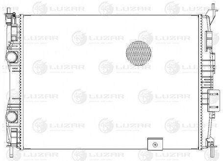 Радиатор охлаждения для а/м Nissan Qashqai (06-) 1.6i МТ (с пароотвод. штуцером) LUZAR LRc 1401 (фото 1)