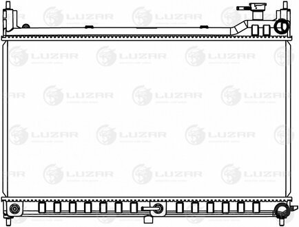 Радиатор охлаждения для а/м Nissan Murano III (Z52) (14-) (LRc 1412) LUZAR LRc1412