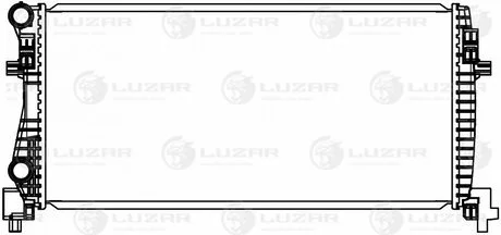 Радиатор охлаждения для а/м Skoda Octavia A7 (13-)/Audi A3 (12-) 1.2T/1.6D M/A LUZAR LRc 1809