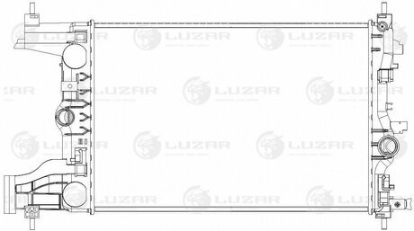 Радіатор охолодження для а/м Opel Astra J (09-)/Chevrolet Cruze (09-) 1.4T/1.6T MT LUZAR LRc 2116 (фото 1)