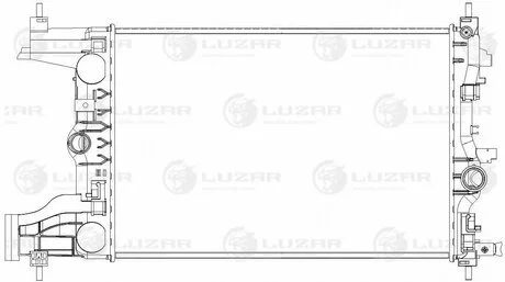 Радіатор охолодження для а/м Opel Astra J (09-)/Chevrolet Cruze (09-) 1.4T/1.6T MT LUZAR LRc 2116