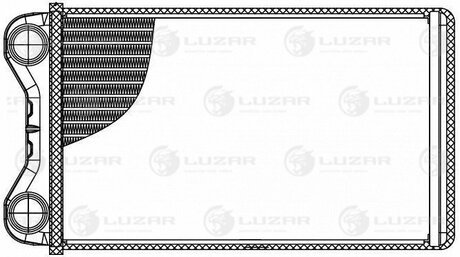 Радіатор обігрівача для а/м Audi A4 (00-)/(04-) LUZAR LRh 1832