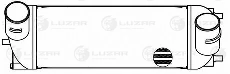 Радіатор інтеркулера SPORTAGE III/ IX35 (10-) 2.0CRDI M/A LUZAR LRIC 081Y0