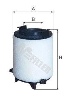 Фильтр воздушный Caddy III/Golf V/Passat B6/Octavia2.0SDI/1.6i (с прослойкой) M-FILTER A 886/1