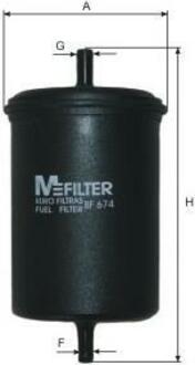 Фильтр топливный M-FILTER BF674 (фото 1)