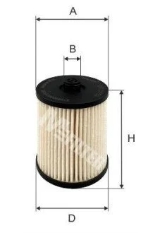 Фільтр паливний Volvo S60/S80/XC70/XC90 2.4D -10 M-FILTER DE 3153