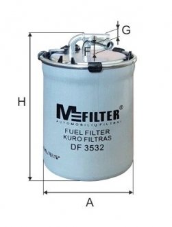 Фільтр паливний M-FILTER DF3532